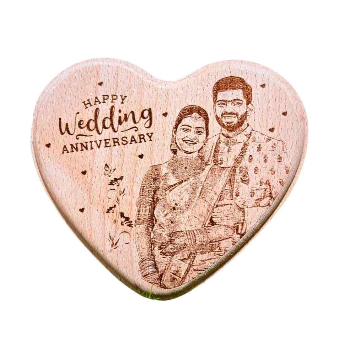 Heart Shaped Engrave Personalize Gift (7x6)