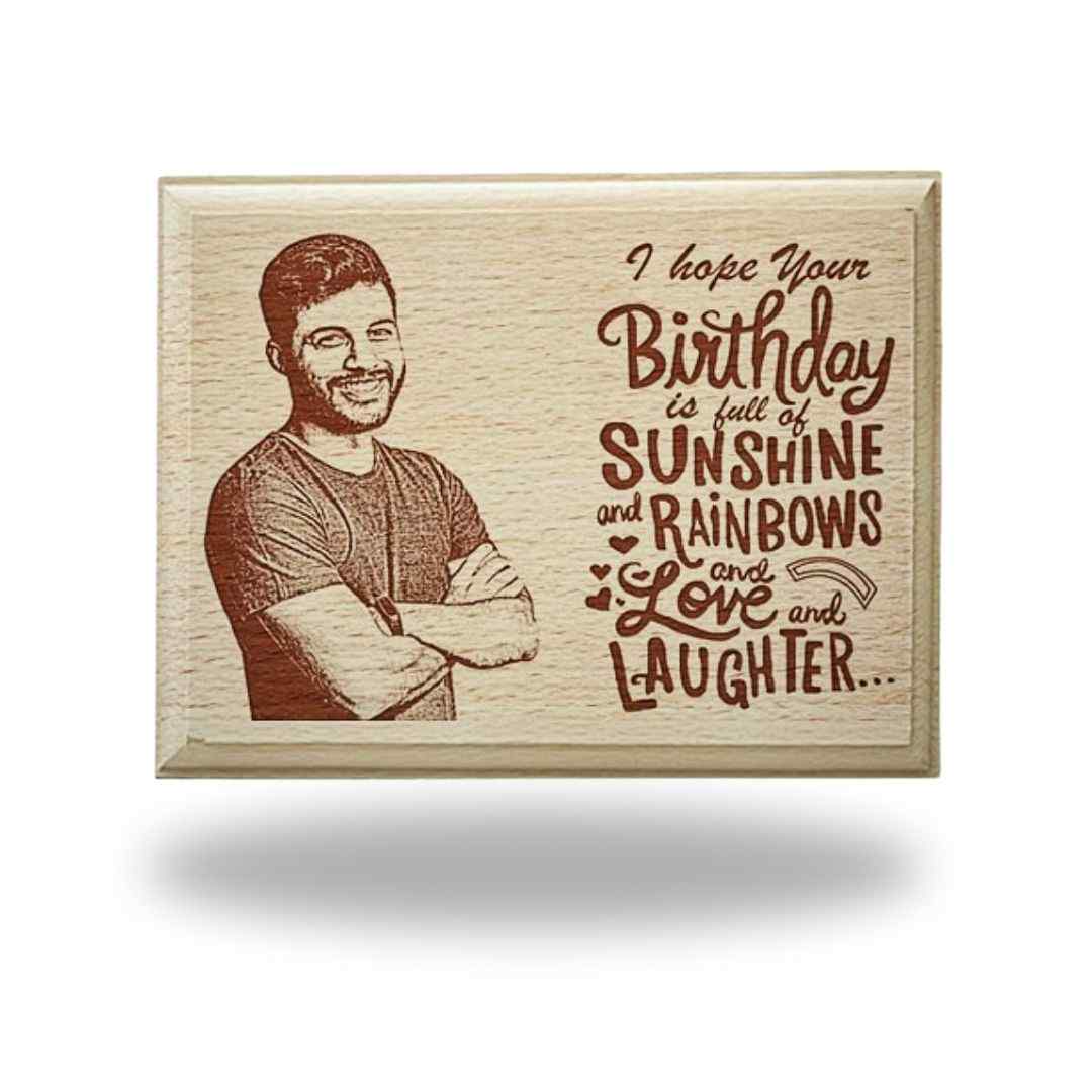 Personalized Engraved Wooden Photo Frame